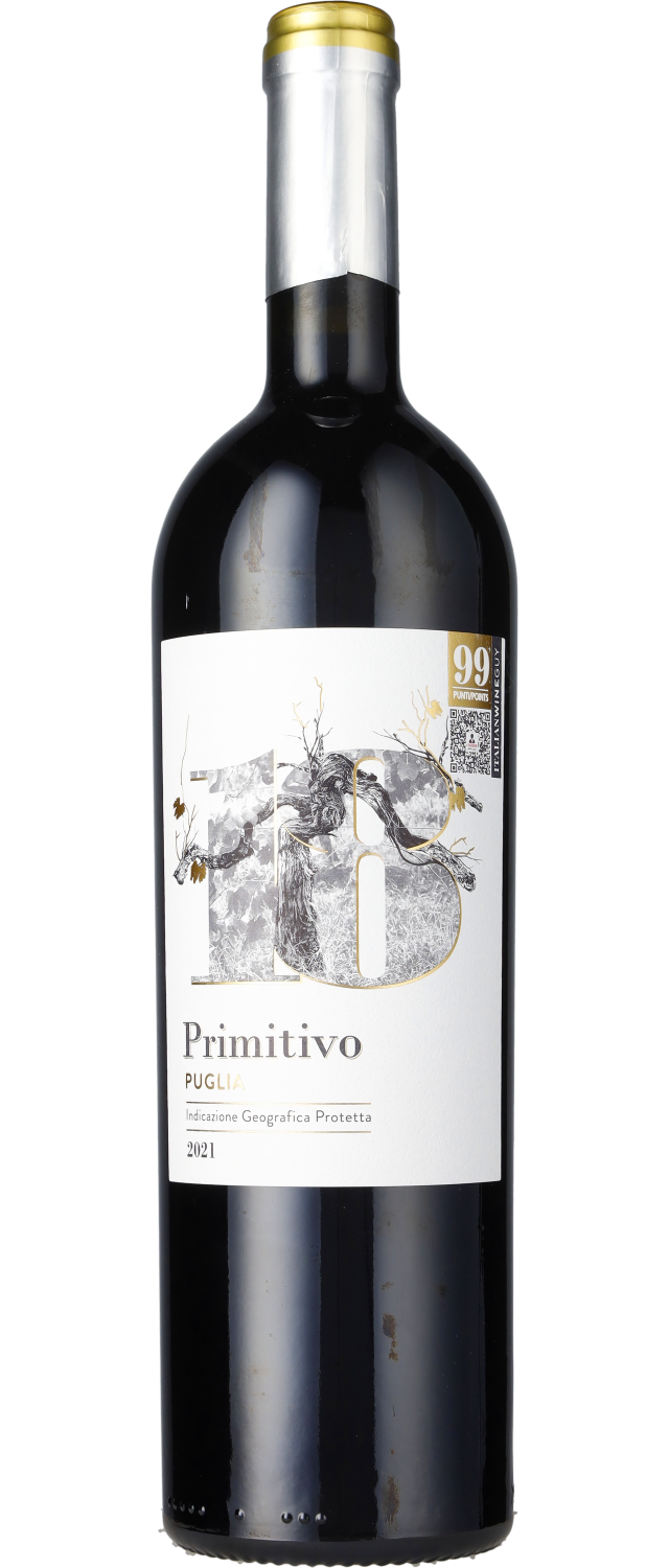 Køb 2021 Primitivo Puglia Diciotto Gradi 18% i dag | Philipson Wine